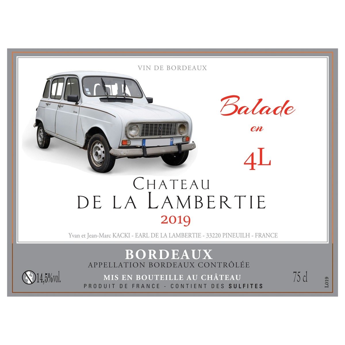 BDX rouge 2019 4L B