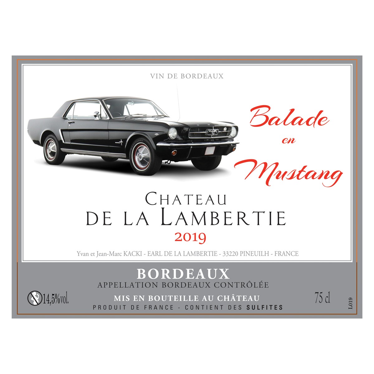 BDX rouge 2019 Mustang N