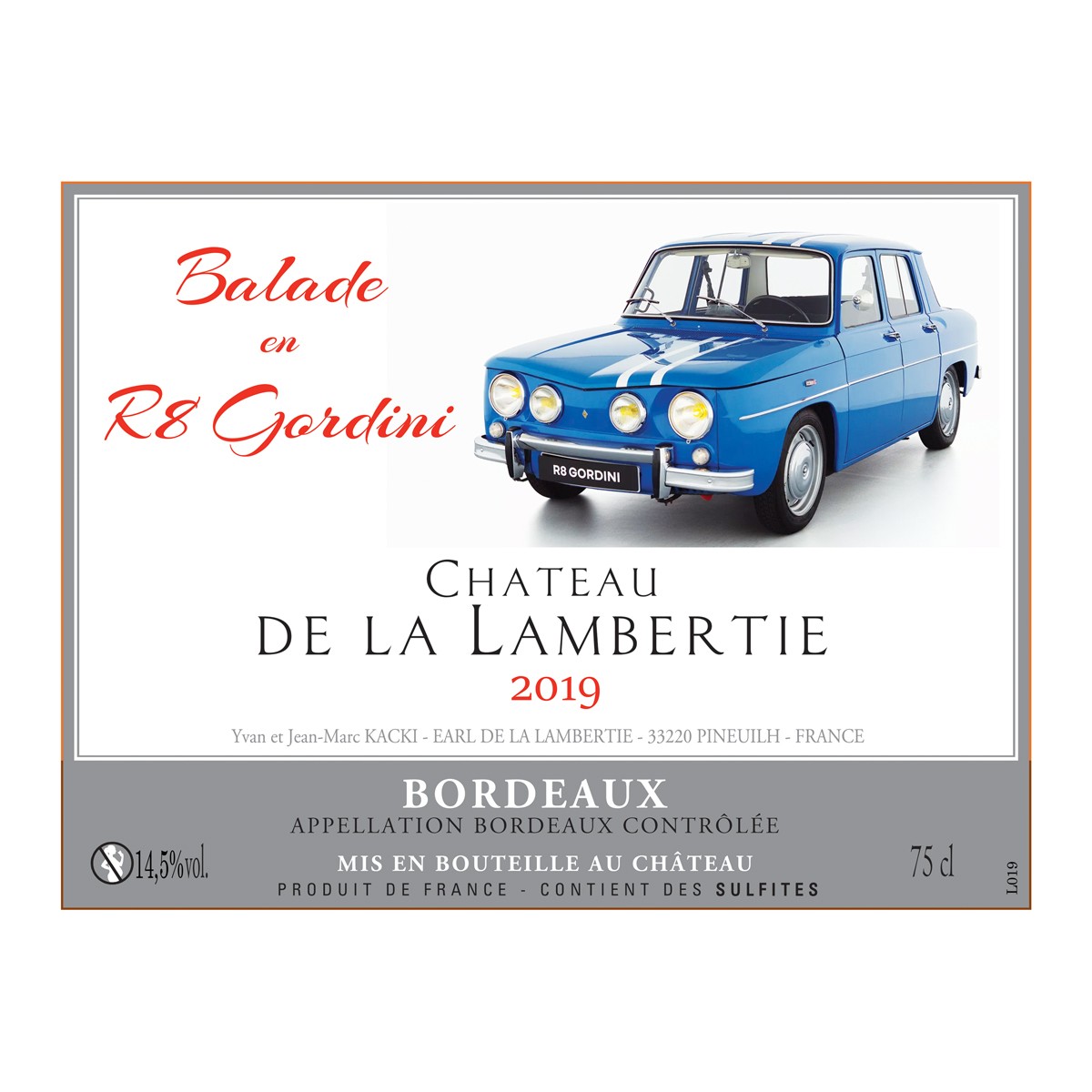 BDX rouge 2019 R8 Gordini