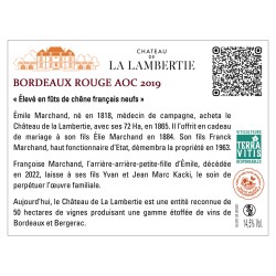 Bordeaux rouge AOC 2019 Cuvée Émile