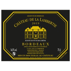 Bordeaux rouge AOC 2019 Cuvée fût de chêne