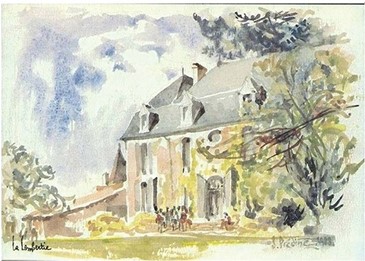 Aquarelle du Château de la Lambertie