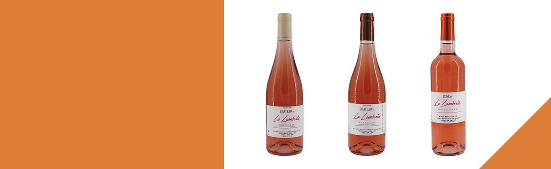 Vins de Bergerac et vin de france rosés Château de la Lambertie